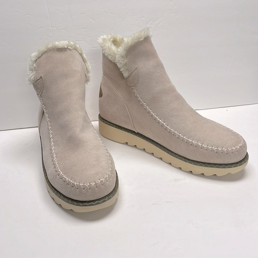 Faux Suede Lined Booties